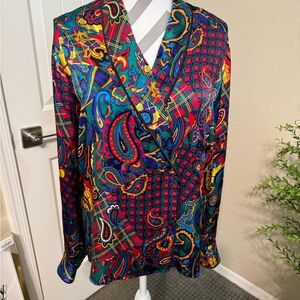 Nordstrom Multicolor Silk Blazer